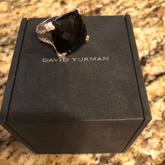 David Yurman Black Onyx Cocktail Ring - Picture 4 of 7